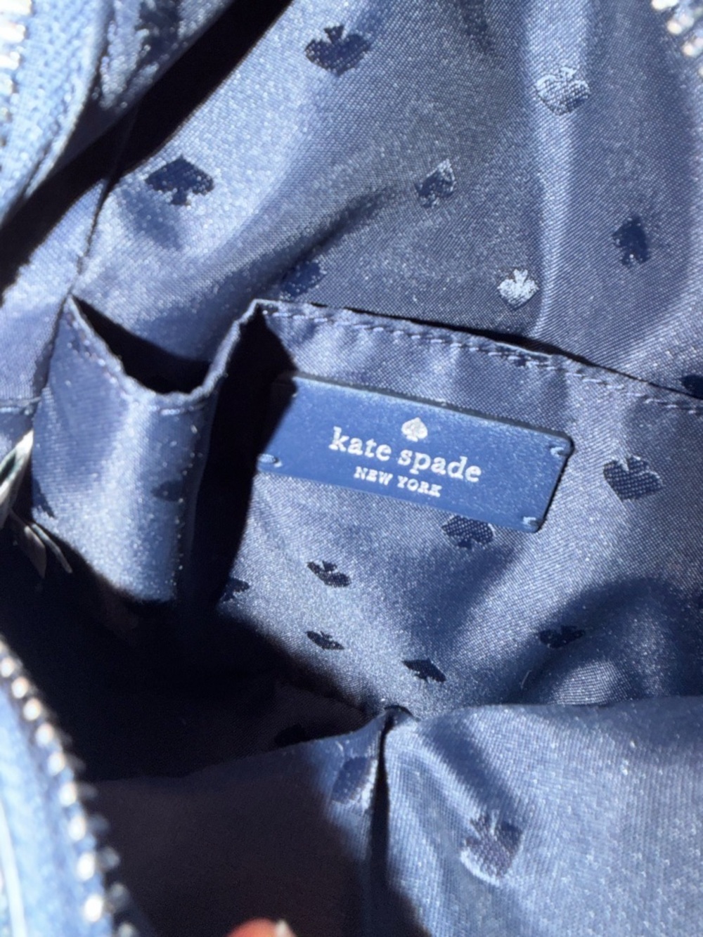 Kate Spade Spade Link Mini Convertible Backpack Blue NWOT - Picture 10 of 11